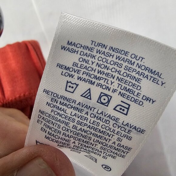 Lands' End Spice Orange Sport Knit Straight Leg Pants Athleisure Casual XL - Picture 11 of 12